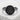Kanji beauty signet ring, black rhodium finish on stone