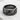 Great Wave Band Ring, black rhodium, product photo on stone