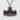 Byodoin Phoenix Hall Pendant, black rhodium plated finish, front view