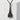 Tokyo Tower Kanji Pendant in black rhodium, front product photo against stone