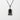 Kyoto Pagoda Pendant, black rhodium plated, front view on white