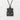 Sapporo Snowflake Pendant, black rhodium, front view on white textured surface