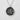 Hammered Do Kanji Pendant, oxidized silver, front view on textured background