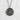 Eternity Kanji Pendant, oxidized, front view