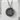 Do Kanji Coin Pendant, oxidized, front view on white block