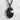 Cresting Great Wave Pendant in black rhodium, front view