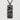 Great Wave Kanji Pendant, black rhodium finish, front view on stone