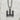 Mountain Kanji Pendant, oxidized silver, front view on stone