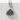 Close-up of rustic silver onigiri necklace resting on a textured white surface highlighting the detailed craftsmanship