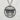 Rising Sun Torii Gate Pendant, oxidized, front view on stone surface
