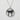 Torii Moon Pendant, oxidized silver, front view