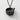 Matcha Tea Pendant in black rhodium plated finish, front angle view