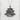 Golden Pavilion Pendant, oxidized, front view on stone