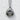 Japanese Rice Ball Onigiri Pendant, oxidized silver, front view