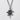 Happiness Kanji Pendant, oxidized silver, front view