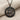 Detailed view of the oxidized silver stag pendant showcasing the intricate antlers and hammered texture.