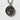 Close-up of the 925 sterling silver wolf paw pendant highlighting the oxidized silver finish and cracked stone background.