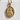 Detailed view of the St Michael pendant in gold vermeil, highlighting intricate craftsmanship and the halo design.