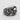 Two Headed Snake Skull Ring, oxidized silver, front view product photo