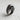 Skull Skeleton Ring, oxidized silver, angled product photo