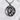 African Savannah Lion Medallion Pendant, oxidized silver alternate angle on white stone