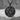Masonic Square and Compass Pendant, black rhodium finish, front view