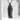 Angel Wing Urn Pendant, black rhodium, front view on stone pedestal