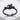 Hades Persephone Ring, black rhodium plated finish, front product view
