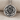 June Rose Birth Flower Pendant, oxidized silver, front view