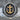 Mariner Cross Ring, two-tone finish, front product view on stone