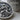 St. Christopher Medal Pendant, oxidized silver, close-up of saint and child relief