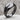 Cracked Oval Signet Ring, black rhodium, angled product photo on stone