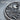 Crescent Moon Wave Medallion Pendant, oxidized finish, close-up of waves and moon