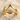 Chevron Double Ring, gold vermeil, product photo set on sand