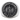 National guard ring in oxidized silver, front view on white