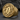 Samurai Tsuba Dragon Ring, gold vermeil finish, angled product view