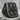 Saints Peter and Paul ring, black rhodium, angled front view on stone