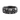 Catacomb skull ring in oxidized silver, front view on white