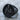 Sacred Heart Jesus Ring in black rhodium, front angled view on stone