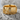 Floral tendril ring, gold vermeil, angled view on stone