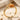 Pumpkin patch ring in gold vermeil on stone display