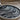 Wave Dune Medallion Pendant, oxidized silver, close-up of wave relief and stones