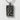 Guan Yu Pendant, oxidized silver, product photo against light stone background