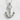 Gothic Anchor Pendant, polished, product photo front view