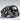 Two Headed Snake Skull Ring, oxidized silver, close-up of skull and snake head details