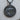 Alaska State Seal Pendant, black rhodium, angled product photo
