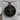 Hot Rod Repair Skull Pendant, black rhodium plated, front product photo