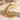 Crescent Moon Star Pendant, gold vermeil, front view
