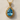 Filigree Teardrop Pendant, gold vermeil, studio product display photo