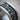 Gothic Fleur-de-Lis Square Ring, oxidized silver, close-up of floral relief